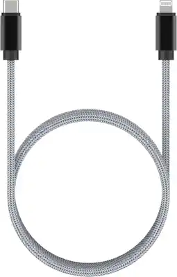 Krëfel Lightning naar USB C-kabel - 2 m. - Grijs - Apple Certified aanbieding