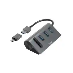 Krëfel OTG-hub / kaartlezer, 5-poorts, 3x USB-A, SD, microSD, incl. USB-C-adapter aanbieding