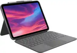 Krëfel Combo Touch toetsenbordcover (Azerty FR) voor iPad (2022) - Grijs aanbieding