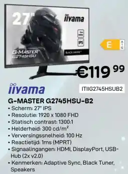 CompuDeals iiyama G-Master G2745HSU-B2 aanbieding