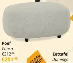 YGO Poef Conca aanbieding