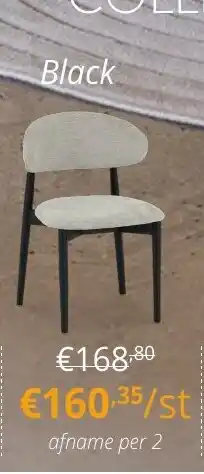 YGO Stoel Black aanbieding