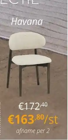 YGO Stoel Havana aanbieding