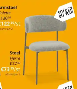 YGO Stoel Fjerre aanbieding