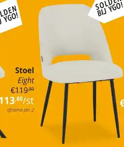 YGO Stoel Eight aanbieding