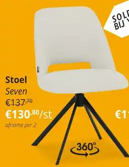 YGO Stoel Seven aanbieding