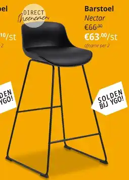 YGO Barstoel Nectar aanbieding