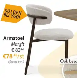 YGO Armstoel Margit aanbieding