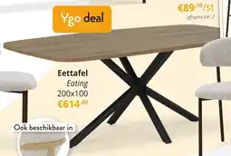 YGO Eettafel Eating aanbieding