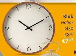 YGO Klok Haliar aanbieding