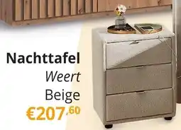 YGO Nachttafel Weert Beige aanbieding