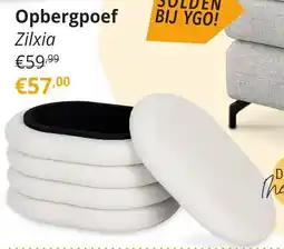 YGO Opbergpoef Zilxia aanbieding