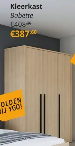 YGO Kleerkast Babette aanbieding