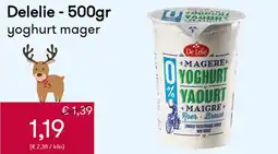 Peltri Delelie yoghurt mager aanbieding
