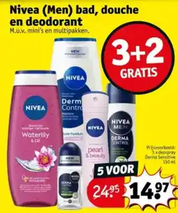 Kruidvat Nivea Men bad, douche en deodorant aanbieding