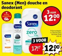 Kruidvat Sanex Men douche en deodorant aanbieding