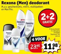 Kruidvat Rexona Men deodorant aanbieding