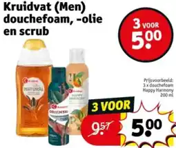 Kruidvat Kruidvat Men Douchefoam, Olie en Scrub aanbieding