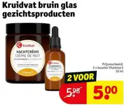 Kruidvat Kruidvat bruin glas gezichtsproducten aanbieding