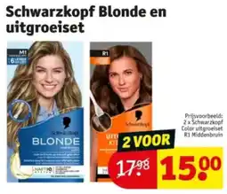 Kruidvat Schwarzkopf Blonde en Uitgroeiset aanbieding