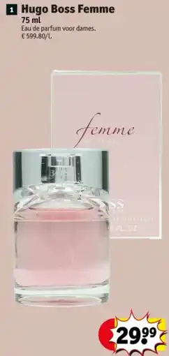 Kruidvat Hugo Boss Femme aanbieding