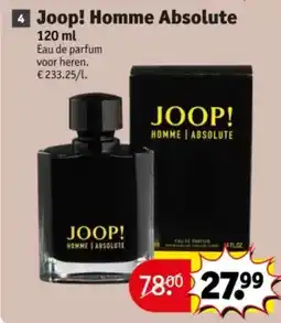 Kruidvat Joop! Homme Absolute aanbieding