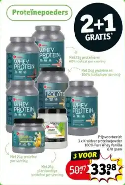 Kruidvat Proteïnepoeders aanbieding