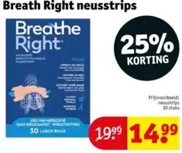 Kruidvat Breath Right neusstrips aanbieding