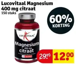 Kruidvat Lucovitaal Magnesium 400 mg citraat aanbieding