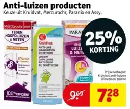 Kruidvat Anti Luizen Producten aanbieding