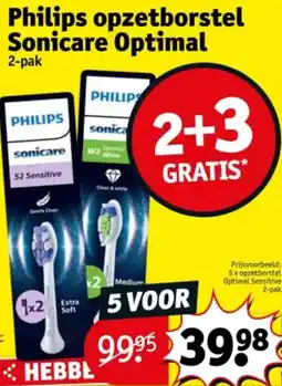 Kruidvat Philips opzetborstel Sonicare Optimal aanbieding
