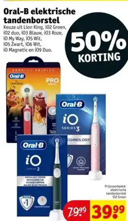 Kruidvat Oral-B elektrische tandenborstel aanbieding