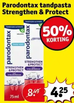 Kruidvat Parodontax tandpasta Strengthen & Protect aanbieding