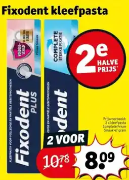 Kruidvat Fixodent kleefpasta aanbieding
