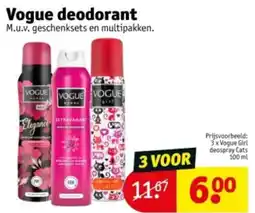 Kruidvat Vogue deodorant aanbieding