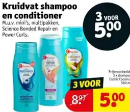 Kruidvat Kruidvat shampoo en conditioner aanbieding