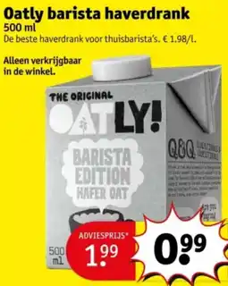 Kruidvat Oatly barista haverdrank aanbieding