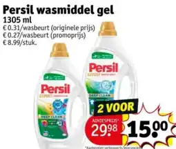 Kruidvat Persil wasmiddel gel aanbieding