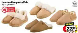 Kruidvat Lamswollen pantoffels aanbieding