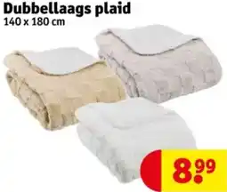 Kruidvat Dubbellaags plaid aanbieding