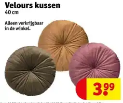 Kruidvat Velours kussen aanbieding