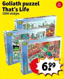 Kruidvat Goliath puzzel That's Life aanbieding