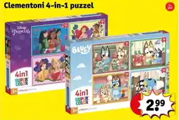 Kruidvat Clementoni 4-in-1 puzzel aanbieding