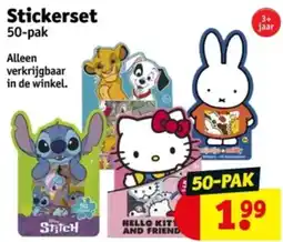 Kruidvat Stickerset 50-pak aanbieding