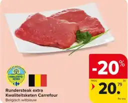 Carrefour Market Rundersteak extra aanbieding