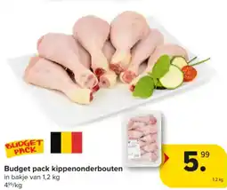 Carrefour Market Budget pack kippenonderbouten aanbieding