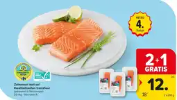 Carrefour Market Zalmmoot met vel aanbieding