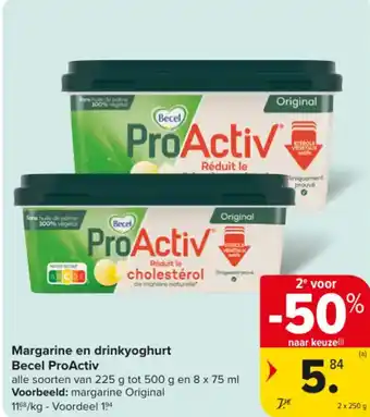 Becel ProActiv Margarine en drinkyoghurt