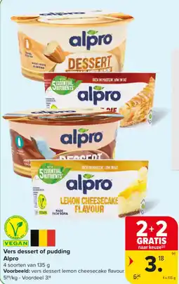 Carrefour Market Alpro Vers dessert of pudding aanbieding