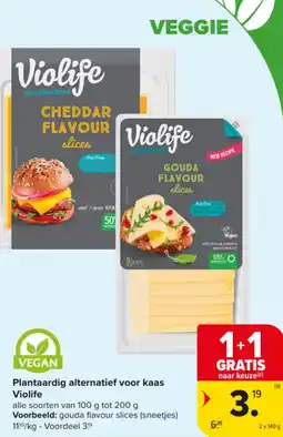 Carrefour Market Violife Plantaardig alternatief voor kaas aanbieding